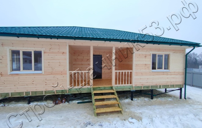 4 Каркасно-щитовой дом   Д-14, 12х8м, 96 М², Московская область, городской округ Истра, село Рождествено. (13)